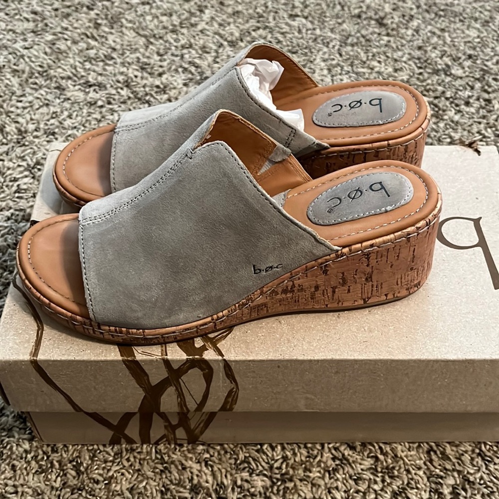 Gray Suede sandals